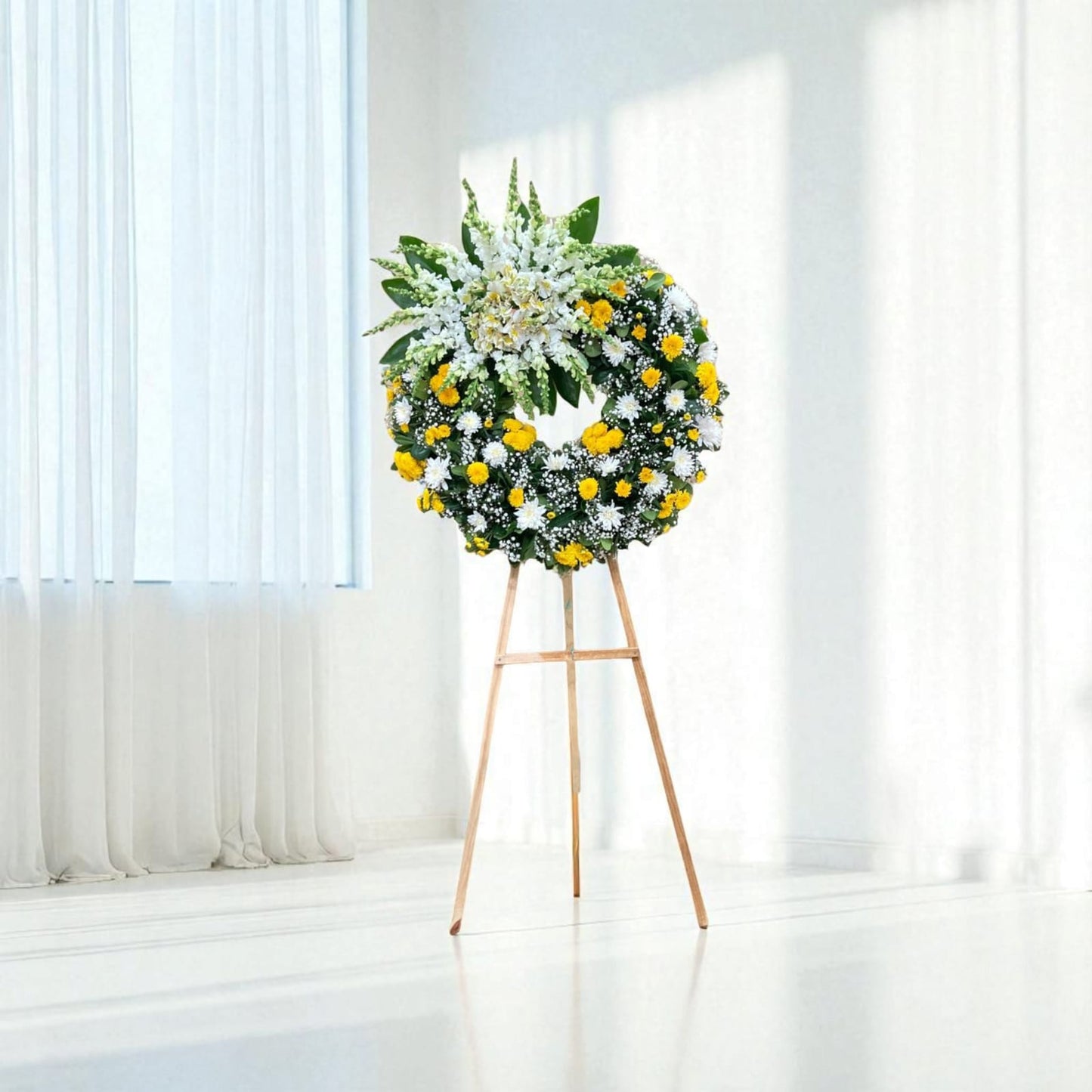 Corona fúnebre chica